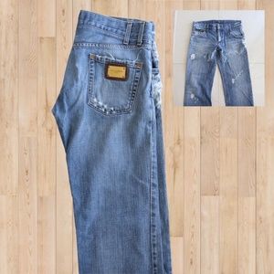 DOLCE & GABBANA Men's Jeans US 32 Distressed Denim
